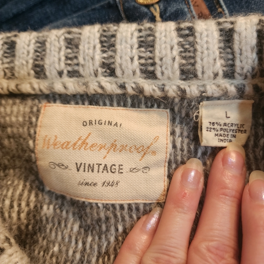 Weatherproof Vintage Knit Sweater-large - Picture 2 of 10